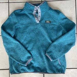 LL BEAN Quarter Button Up